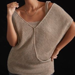 ANTHROPOLOGIE Twist-Front Sweater Set